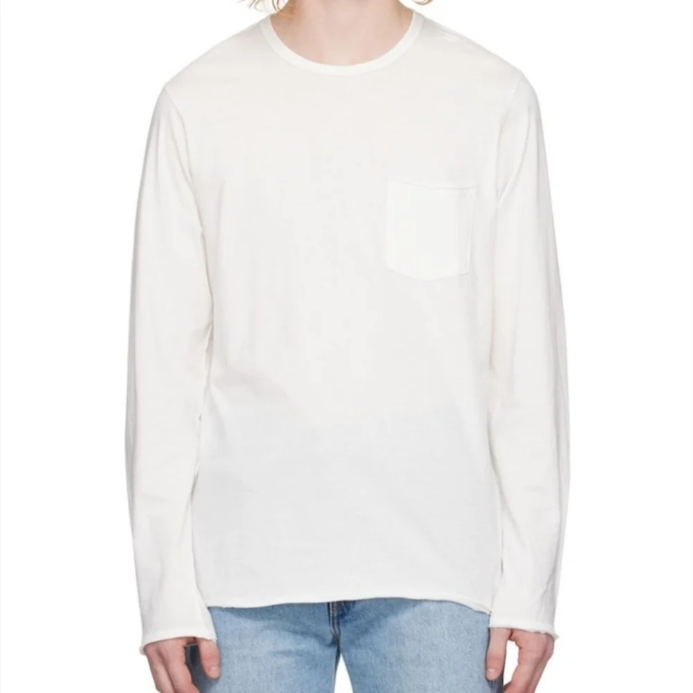 Brandy Melville White Long Sleeve Top - Great Condition - Picture 1 of 4